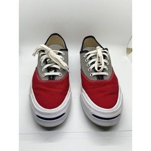 Jack Purcell Converse Low Top Red Grey Blue 151456C Men’s Size 7 Women 8.5